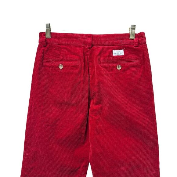 VINEYARD VINES Boys Corduroy Pants Holiday Red Size 14 Medium Wide Wale Dress Pa - Picture 6 of 12